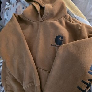 Kid's Carhartt Classic Brown Hoodie- Smal (8-10)l